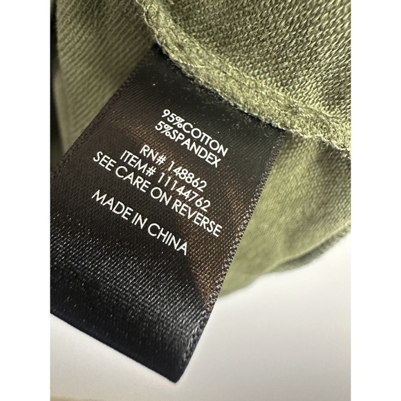 NWT Torrid Olive Green Ruffled Knit Sweatshirt Dress Cold Shoulder Plus Size 3X - Picture 8 of 9